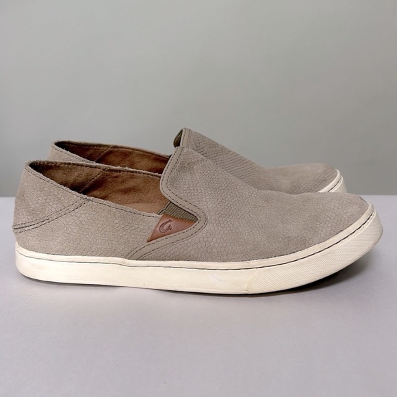 OluKai Women's Pehuea Leather Slip On, drop in heel, women’s size 7 - Picture 11 of 11
